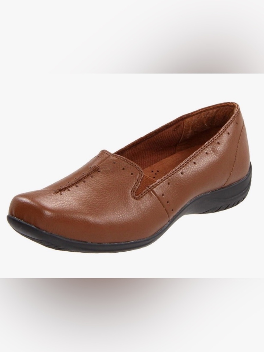 NIB [Easy Street] Comfort Wave Purpose Tan Leather Slip-On Loafers Women’s 10 W